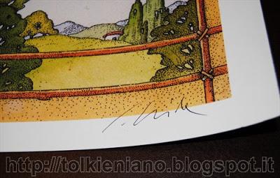 Il Signore degli Anelli, stampa speciale firmata da Piero Crida in serie limitata e numerata Il Signore degli Anelli, stampa speciale firmata da Piero Crida in serie limitata e numerata