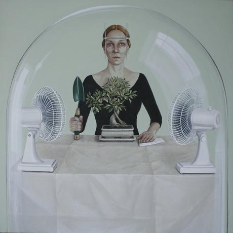 MILANO: THE LAST SUPPER, before the holiday | CIBI CONDIMENTUM ESSE FAMEM Vania Elettra Tam - Fame Daria - acrilico su tela - 70x70 cm - 2015