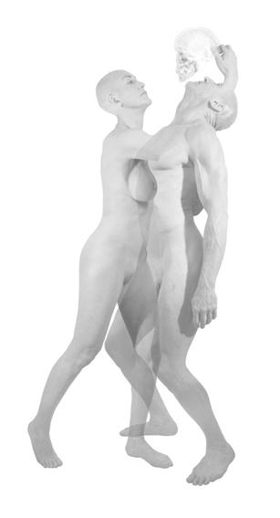 MILANO: THE LAST SUPPER, before the holiday | CIBI CONDIMENTUM ESSE FAMEM Giancarlo Marcali - Intrapeto - Doppia stampa su pvc - 140x220x20 cm - 2015