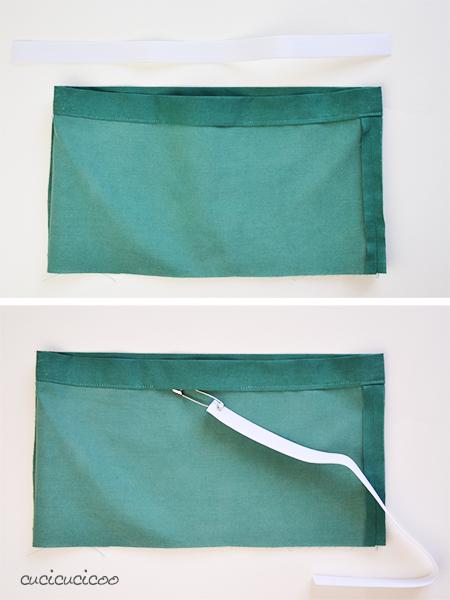 Come cucire una coulisse con elastico Come cucire una coulisse (per girovita elasticizzato). Parte della serie “Impara a Cucire a Macchina” su www.cucicucicoo.com!