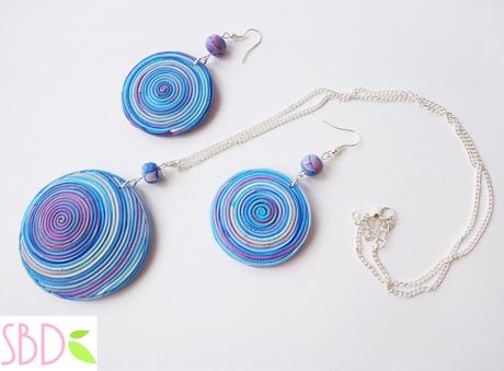 Gioielli in fimo Spirale - Fimo clay Swirl jewels