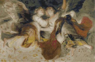 Schema a punto croce: Goya: Gli angeli_2