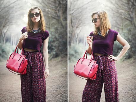 low cost look, palazzo pants