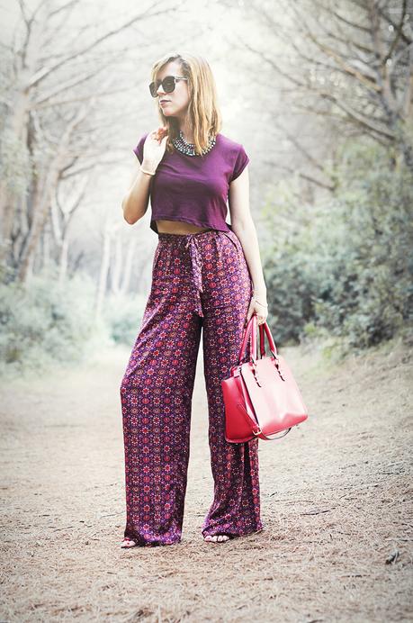 low cost look, palazzo pants