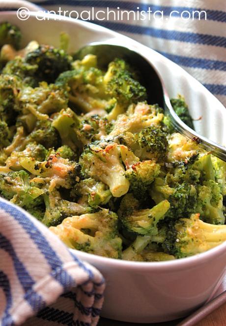 Broccoli Gratinati con Acciughe e Fontina