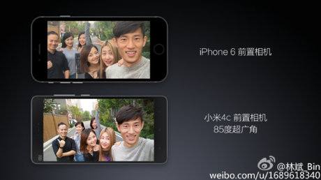 Xiaomi Mi4c vs iPhone 6 selfie test