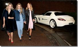 LONDON, ENGLAND - SEPTEMBER 21:  (2ndL-R) Immy Waterhouse and Suki Waterhouse attend The 2015 Green Carpet Challenge by Erdem, in partnership with Mercedes-Benz at The Wallace Collection on September 21, 2015 in London, England.  (Photo by Chris Jackson/Getty Images for Mercedes-Benz)