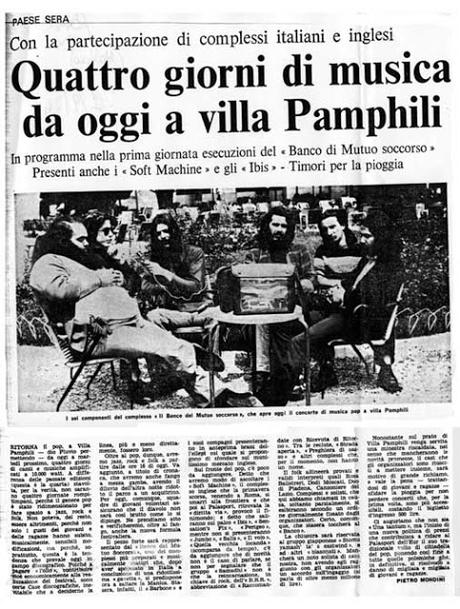 Seconda Edizione Festival Pop Villa Pamphili 20-24 settembre 1974, di Wazza