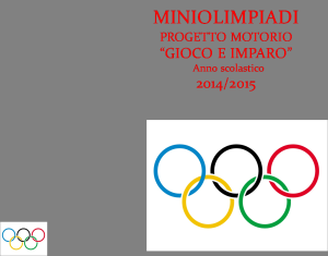 LE MINIOLIMPIADI invito Miniolimpiadi