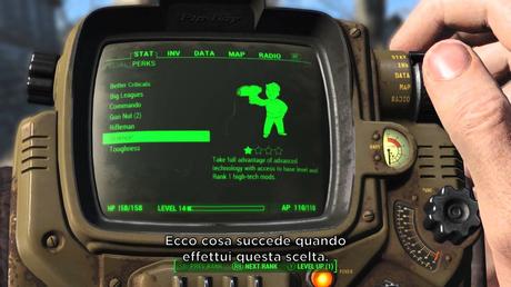 Fallout 4 - Un video sulla gestione del personaggio