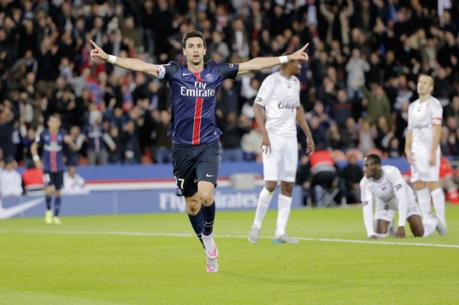 Javier Matias Pastore (psg) marque le 1er but - joie