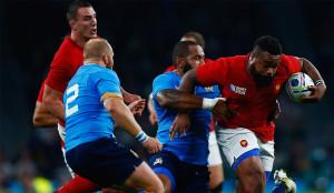 La sconfitta dell'Italia contro la Francia all'esordio (rugbyworldcup.com)