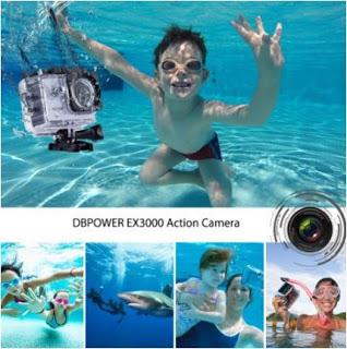 ACTION CAMERA DBPOWER 720P & DBPOWER® Monopiede telescopico.