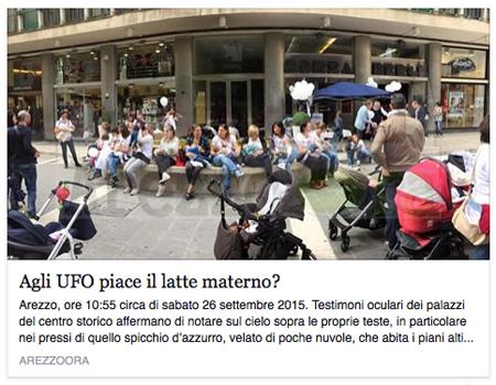 Gli UFO ad Arezzo raccontati dalle Pagine Allegre