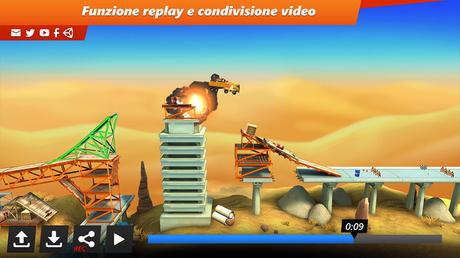 Bridge Constructor Stunts per iPhone – costruisci, corri e… Distruggi !!! spacca tutto