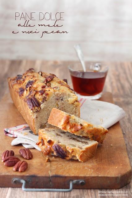 Pane dolce alle mele e noci pecan