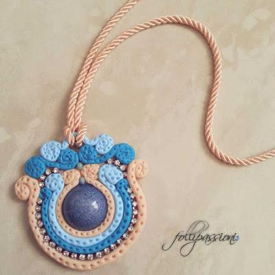 continuando gli esperimenti.... Soutache in fimo!