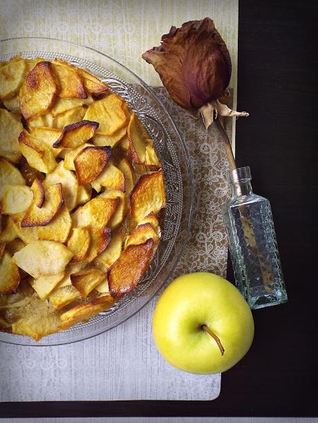 Gâteau invisible aux pommes (...ovvero la torta 99% mele)