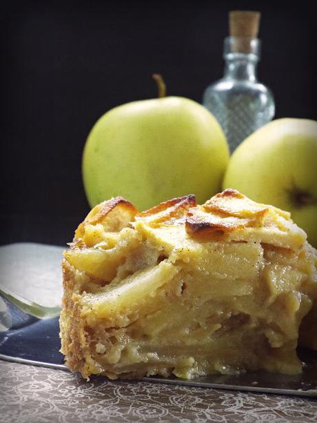 Gâteau invisible aux pommes (...ovvero la torta 99% mele)