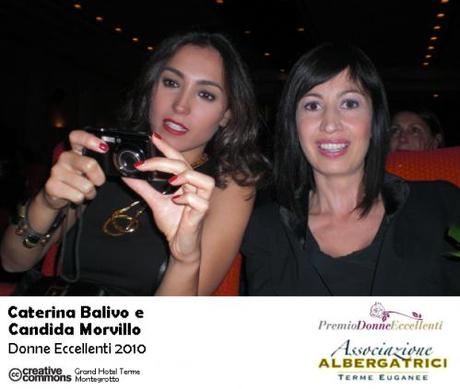 Caterina Balivo premiata “Donna Eccellente” 2010 Città di Montegrotto Terme e svela il segreto per restare giovani