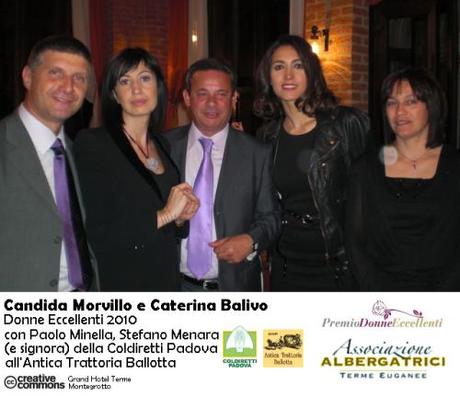 Caterina Balivo premiata “Donna Eccellente” 2010 Città di Montegrotto Terme e svela il segreto per restare giovani