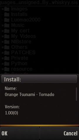 Orange Tsunami: Home alternativa per Nokia 5800 con Widget