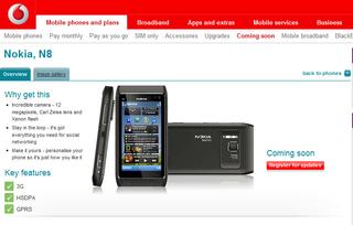 Nokia N8 in arrivo su Vodafone UK – Coming soon