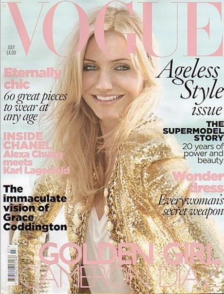 Cameron Diaz su Vogue UK July 2010