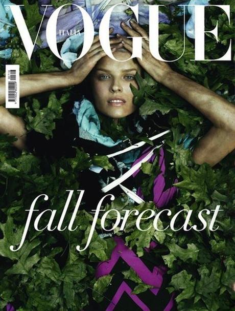Eva Herzigova sulla Cover di Vogue Italia Giugno 2010
