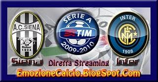 Siena - Inter diretta streaming gratis Serie A ore 15:00 16/05/2010