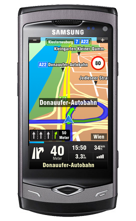 Sygic Mobile Maps on Samsung Wave