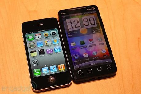 iPhone 4 a confronto con HTC Evo 4G – Foto e Caratteristiche