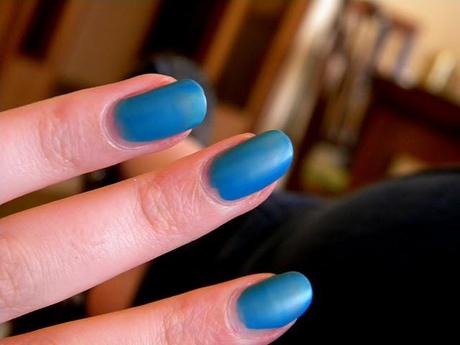 Turquoise nail polish by Bottega Verde