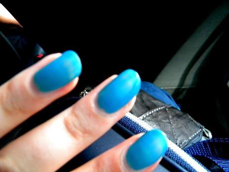 Turquoise nail polish by Bottega Verde