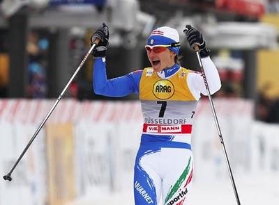 Arianna Follis e Giorgio Di Centa quatri nell'ultima gara della stagione Arianna Follis e Giorgio Di Centa quatri nell'ultima gara della stagione