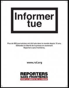 INFORMARE UCCIDE: luci e ombre di Reporters Sans Frontières