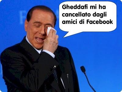 Gheddafi mi ha cancellato dagli amici di Facebook