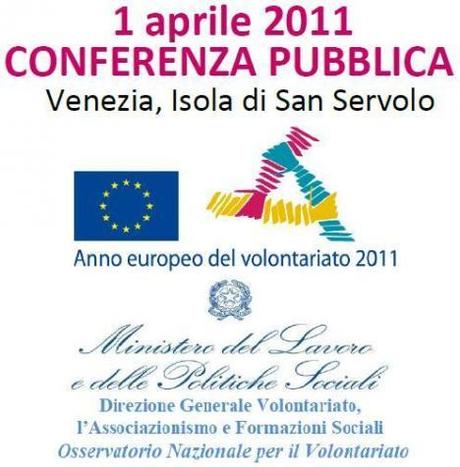Anno Europeo del Volontariato: 1 aprile, Conferenza di apertura a Venezia