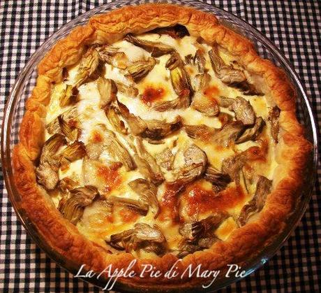 Quiche di carciofi e funghi