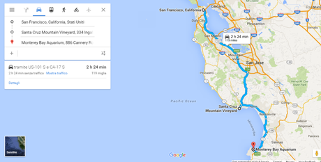 Fuga da San Francisco – itinerari