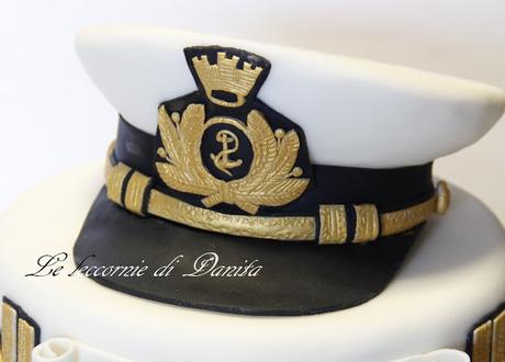 Torta Laurea Marina militare: Auguri Capitano!!