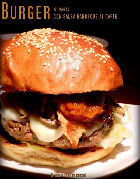 BURGER di MANZO con salsa BARBECUE al caffè