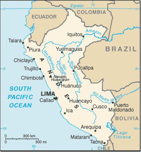 Mappa Perù Mappa Perù