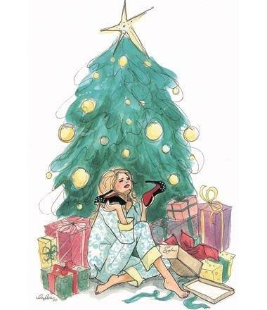 “L’AVVENTO” DI ESSENCE …. fashion-chirstmas-illustration