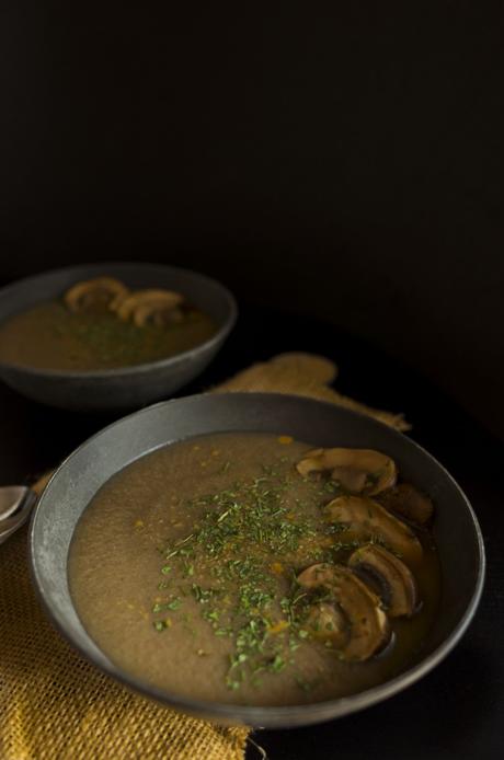 Zuppa di funghi e miso