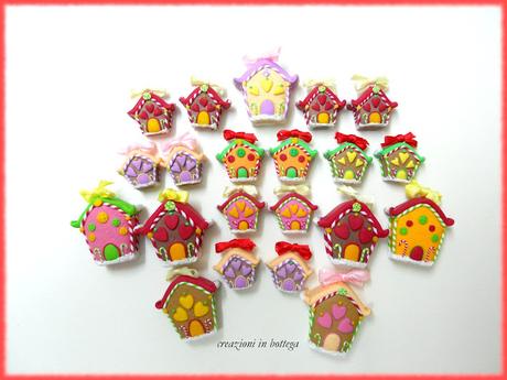 Casette Natalizie per orecchini e ciondoli (christmas house earrings)