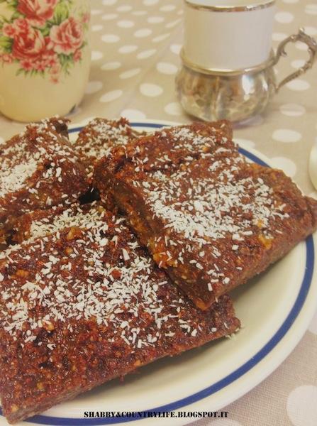 Vegan Raw Brownies super Fast and with delight! - shabby&countrylife.blogspot.it