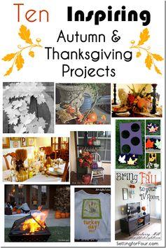 10 Inspiring Autumn and Thanksgiviing Projects Setting for Four