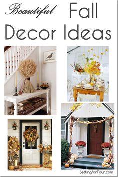 Beautiful Fall Decor Ideas for Indoors and Outdoors Setting for Four