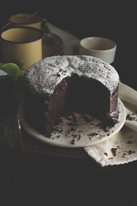 Torta integrale cioccolato, senza burro e senza uova